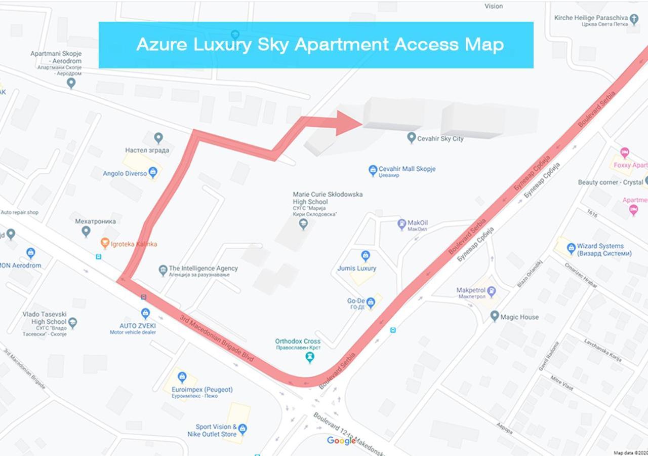 Azure Luxury Sky Apartment Skopje Exterior photo